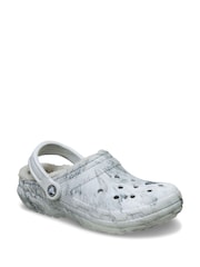 Crocs Grey Classic Lined Clogs - Image 2 of 4