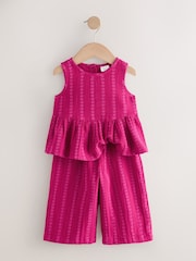 莓份色 - 上衣和長褲套裝（3個月-8歲） - 圖片 5，共 9