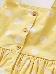 Yellow Lemon Spot Bow Front Prom Dress (3mths-8yrs) - Image 8 of 8