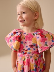 Estampado multicolor intenso - Vestido de graduación con mangas de ángel (3 meses-8 años) - Imagen 3 de 8