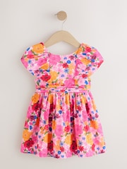 Estampado multicolor intenso - Vestido de graduación con mangas de ángel (3 meses-8 años) - Imagen 5 de 8