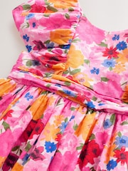 Estampado multicolor intenso - Vestido de graduación con mangas de ángel (3 meses-8 años) - Imagen 7 de 8