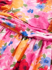 Estampado multicolor intenso - Vestido de graduación con mangas de ángel (3 meses-8 años) - Imagen 8 de 8