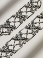 Mood Black Crystal Lattice Choker Necklace - Image 4 of 4