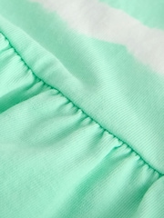Mint Green Tie-Dye - Twist Back Summer Dress (3-16yrs) - Image 9 of 9