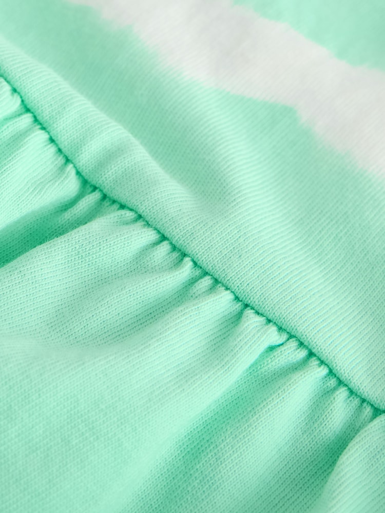 Mint Green Tie-Dye - Twist Back Summer Dress (3-16yrs) - Image 9 of 9