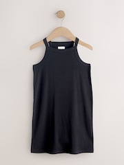 Black Rib Racer Dress (3-16yrs) - Image 1 of 4