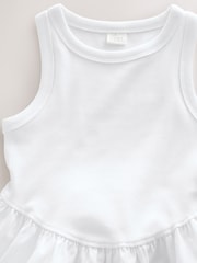 White Jersey Woven Mix Sleeveless Dress (3-16yrs) - Image 7 of 8