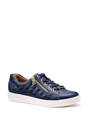 Hotter Blue Wide Fit Wonder Lace-Up Zip Shoes - Image 1 of 4