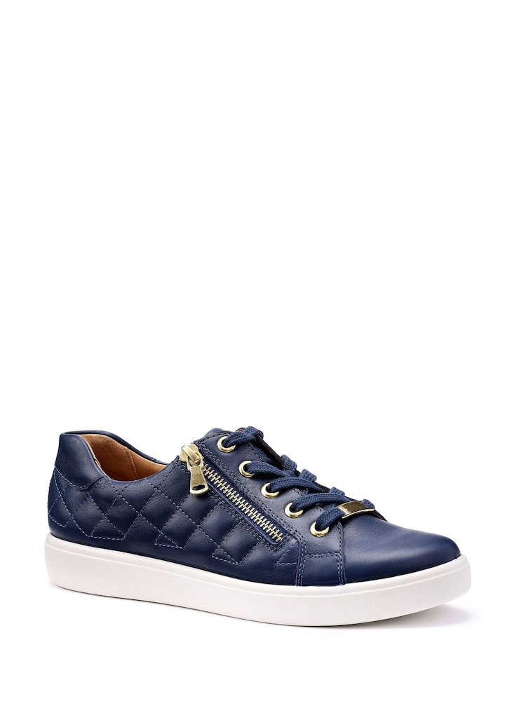 Hotter Blue Wide Fit Wonder Lace-Up Zip Shoes - Image 1 of 4 Hotter Blue Wide Fit Wonder Lace-Up Zip Shoes - Image 1 of 4