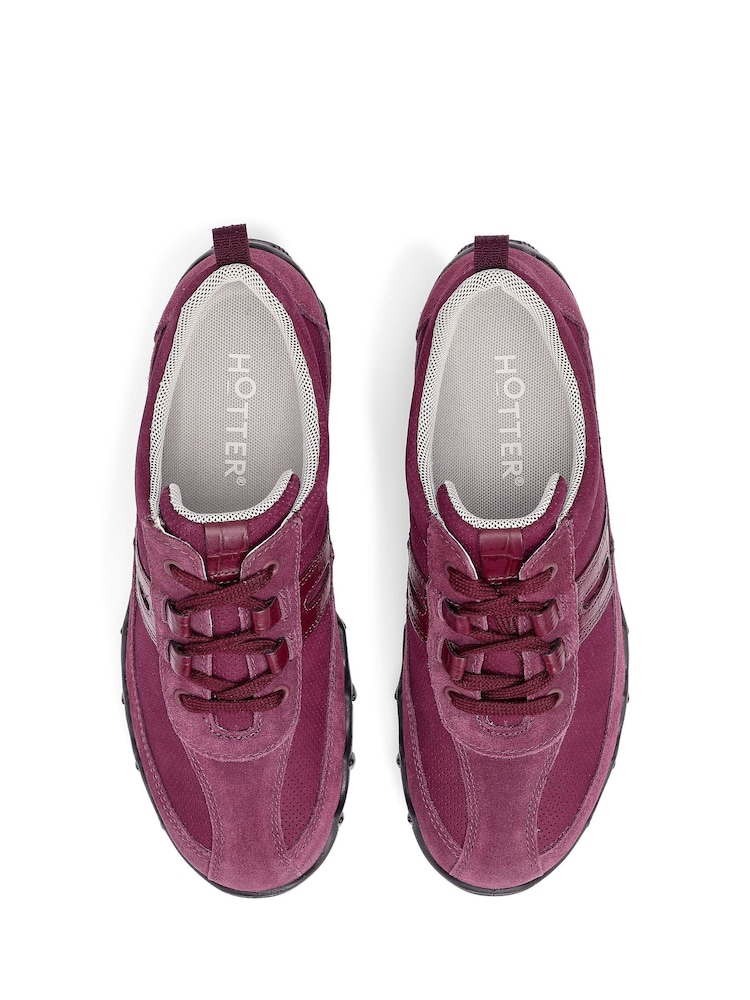 Hotter Red Extra Wide Fit Leanne II Lace-Up Shoes - Image 4 of 4
