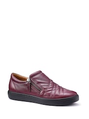 Hotter Red Extra Wide Fit Poppy Slip-On Zip Shoes - Image 2 of 4