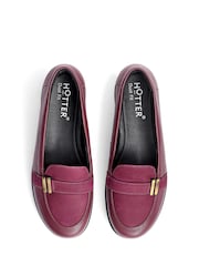 Hotter Red Extra Wide Fit Clay Slip-On Shoes - Image 3 of 4
