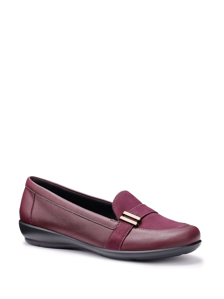 Hotter Red Extra Wide Fit Clay Slip-On Shoes - Image 4 of 4 Hotter Red Extra Wide Fit Clay Slip-On Shoes - Image 4 of 4