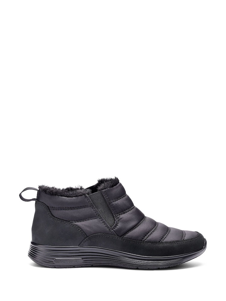 Hotter Black Regular Fit Frost Slip-On Boots - Image 1 of 4