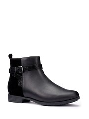 Hotter Black Regular Fit Haydock Zip Boots - Image 2 of 4