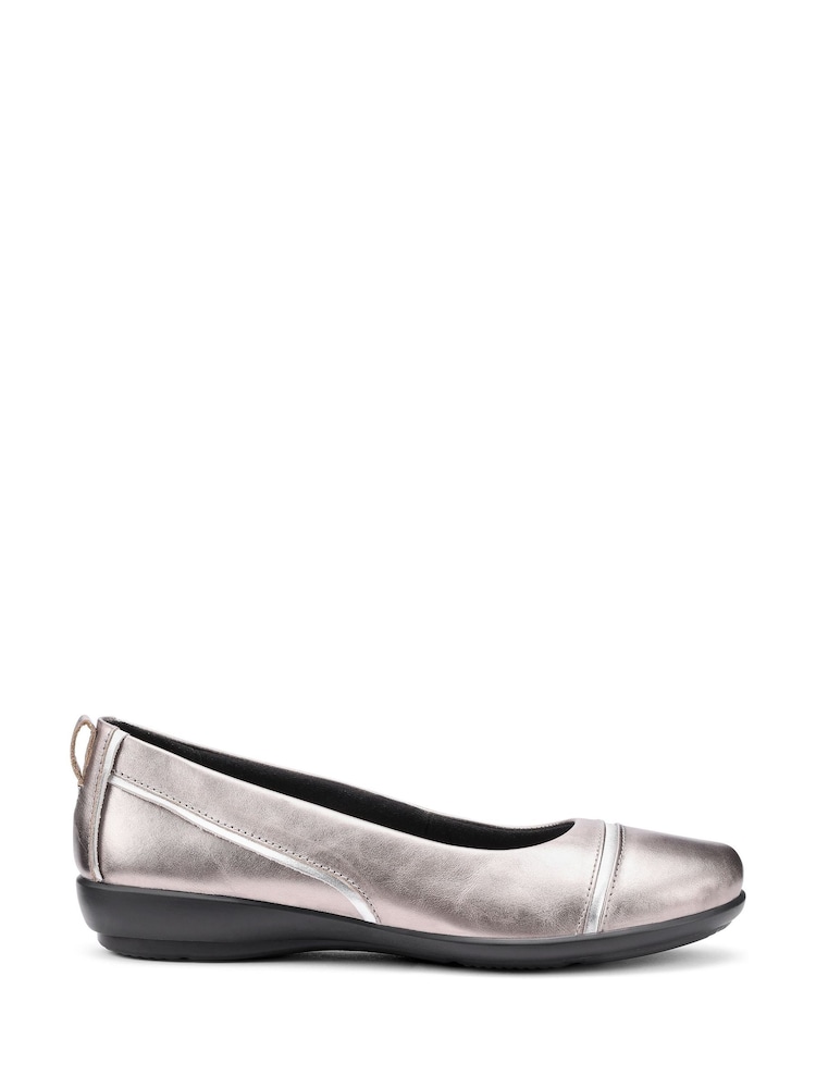 Hotter Metallic Regular Fit Wren Slip-On Shoes - Image 1 of 4 Hotter Metallic Regular Fit Wren Slip-On Shoes - Image 1 of 4
