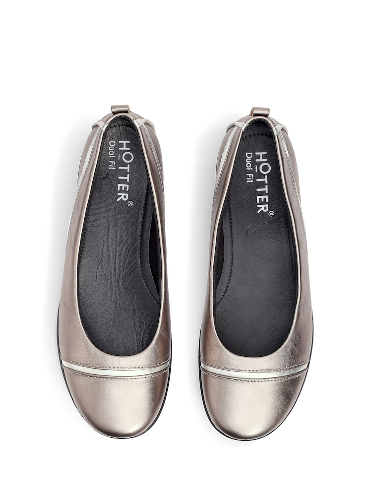 Hotter Metallic Regular Fit Wren Slip-On Shoes - Image 4 of 4 Hotter Metallic Regular Fit Wren Slip-On Shoes - Image 4 of 4