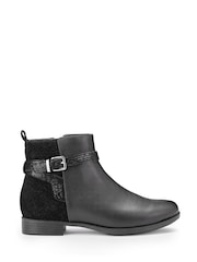 Hotter Black Wide Fit Haydock Zip Boots - Image 1 of 4