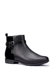 Hotter Black Wide Fit Haydock Zip Boots - Image 2 of 4