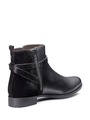 Hotter Black Wide Fit Haydock Zip Boots - Image 3 of 4
