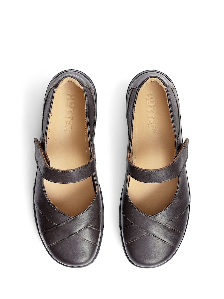 Hotter Brown Regular Fit Hope Touch-Fastening Shoes - Image 4 of 4