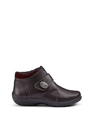 Hotter Brown Extra Wide Fit Muse Touch-Fastening Boots - Image 1 of 4