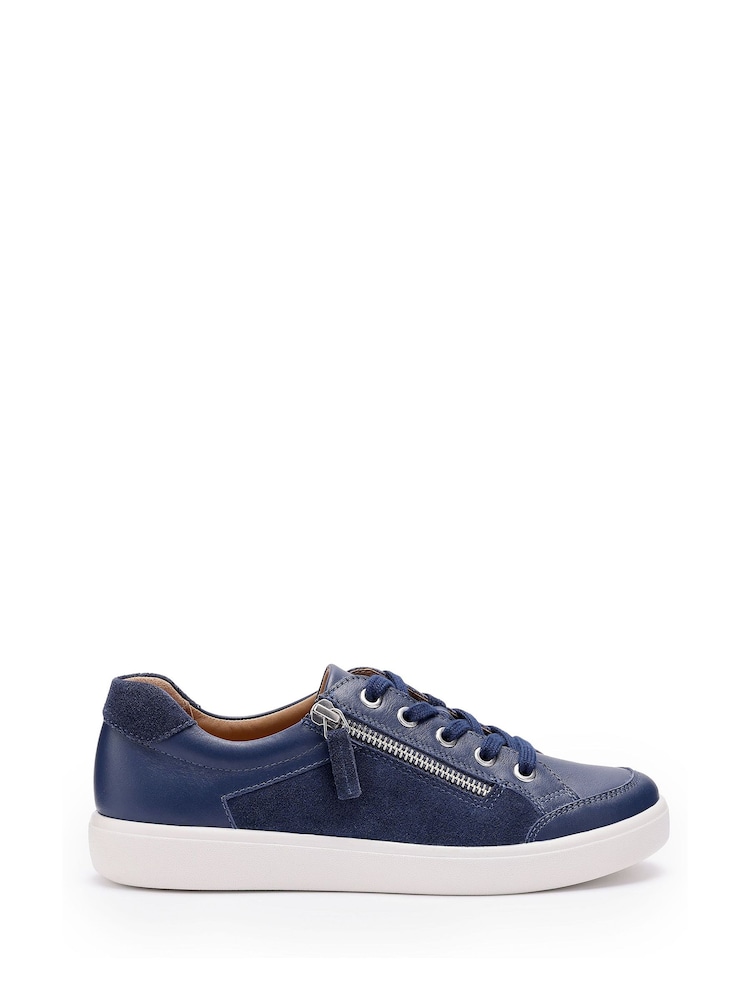 Hotter Blue Regular Fit Chase II Lace-Up/Zip Shoes - Image 1 of 4 Hotter Blue Regular Fit Chase II Lace-Up/Zip Shoes - Image 1 of 4