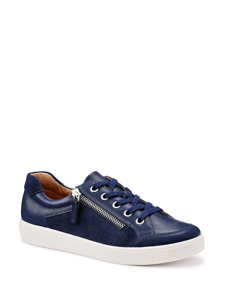 Hotter Blue Regular Fit Chase II Lace-Up/Zip Shoes - Image 2 of 4 Hotter Blue Regular Fit Chase II Lace-Up/Zip Shoes - Image 2 of 4