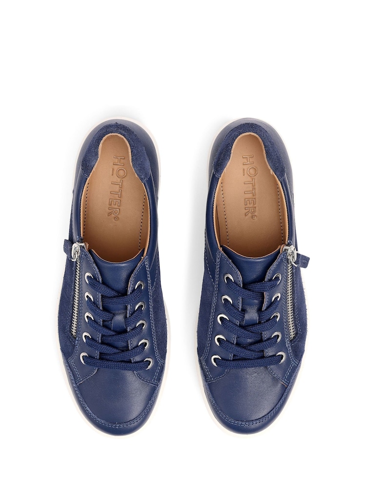 Hotter Blue Regular Fit Chase II Lace-Up/Zip Shoes - Image 4 of 4 Hotter Blue Regular Fit Chase II Lace-Up/Zip Shoes - Image 4 of 4