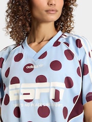 Blau - adidas Originals Polka Dot Slouchy Straight T-Shirt - Bild 5 von 6