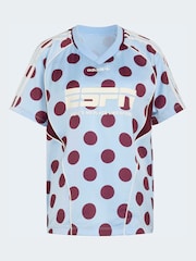 Blau - adidas Originals Polka Dot Slouchy Straight T-Shirt - Bild 6 von 6
