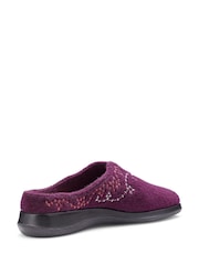 Hotter Red Wide Fit Cuddle Slip On Slippers - Image 3 of 4