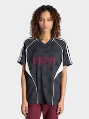 Grau - adidas Originals Polka Dot Slouchy Straight T-Shirt - Bild 1 von 6