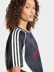 Grau - adidas Originals Polka Dot Slouchy Straight T-Shirt - Bild 4 von 6