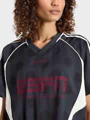 Grau - adidas Originals Polka Dot Slouchy Straight T-Shirt - Bild 5 von 6