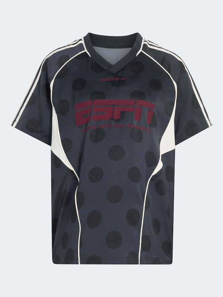 Grau - adidas Originals Polka Dot Slouchy Straight T-Shirt - Bild 6 von 6