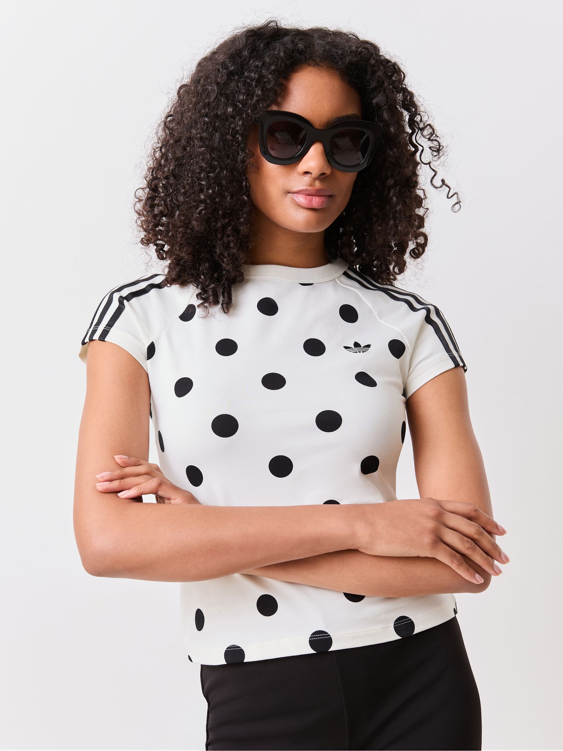 23SS  SHE tokyo   Paula dot  カットソー　サイズ0 Buy adidas Originals White Polka Dot Cali T-Shirt from Next USA