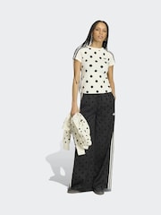 أبيض - adidas Originals Polka Dot Cali T-Shirt - صورة 3 من 6