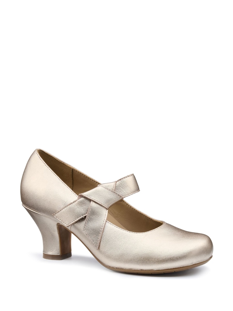 Hotter Metallic Regular Fit Paso Touch-Fastening Shoes - Image 2 of 4