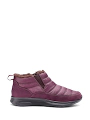 Hotter Red Wide Fit Frost Slip On Boots - Image 1 of 4