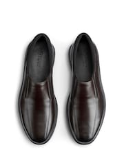 Hotter Brown Regular Fit Xavier Slip-On Shoes - Image 4 of 4