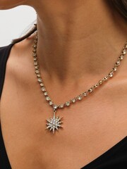 Mood Gold Tone Antique Crystal Celestial Pendant - Image 3 of 3