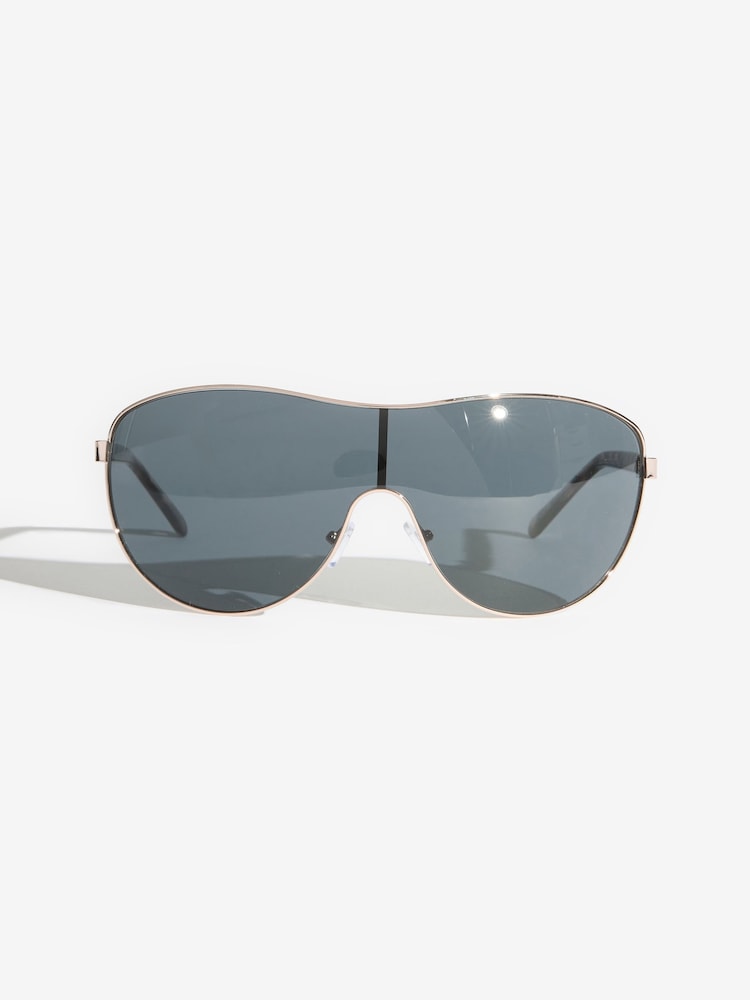 Friends Like These Black Fashion Visor Sunglasses - Image 1 of 3