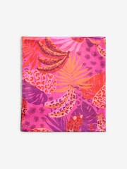 Love & Roses Pink Jungle Print Lightweight Scarf - Image 3 of 5