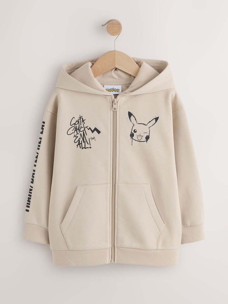 Piatră - Pokemon Zip Through Hoodie (4-16yrs) - Imaginea 1 din 5