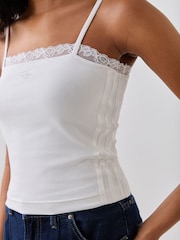 לבן - adidas Originals Lace Top - תמונה 4 מתוך 5