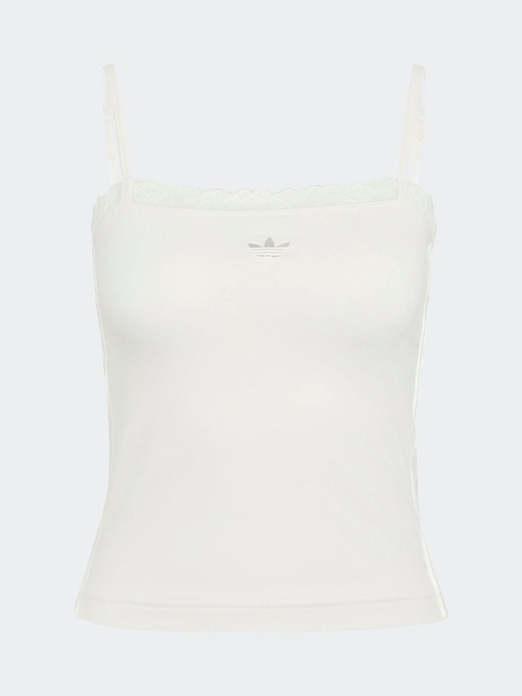 לבן - adidas Originals Lace Top - תמונה 5 מתוך 5