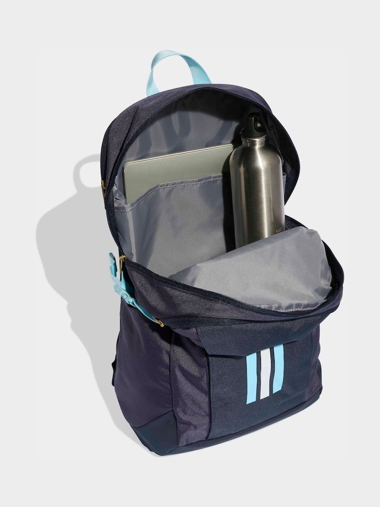 adidas 90288 backpack 40312 gray navy 5-Star Team 2 with Shoe Compartment All Volleyball all for your soccer gear Linear Mini Backpack Small Travel