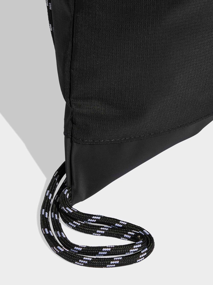adidas Black 3 Stripe Gymsack - Image 4 of 4